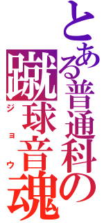 とある普通科の蹴球音魂（ジョウ）