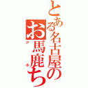 とある名古屋のお馬鹿ちゃん（アホ）