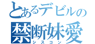 とあるデビルの禁断妹愛（シスコン）