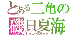 とある二亀の磯貝夏海（ジャニーズヲタク）