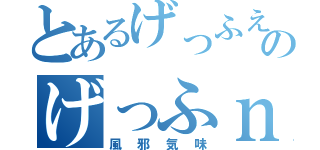 とあるげっふええぇのげっふｎ（風邪気味）