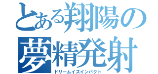 とある翔陽の夢精発射（ドリームイズインパクト）