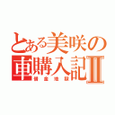 とある美咲の車購入記Ⅱ（借金地獄）