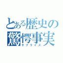 とある歴史の驚愕事実（サプライズ）