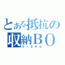 とある抵抗の収納ＢＯＸ（０～９９Ω）