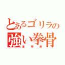 とあるゴリラの強い拳骨（東玲奈）