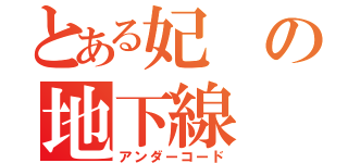 とある妃の地下線（アンダーコード）