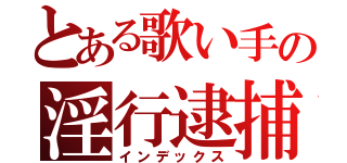 とある歌い手の淫行逮捕（インデックス）