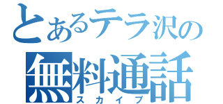 とあるテラ沢の無料通話（スカイプ）