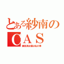 とある紗南のＣＡＳ（演技派女優は私の事）