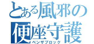 とある風邪の便座守護（ベンザブロック）