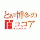 とある博多の白ココア（生足愛好家）