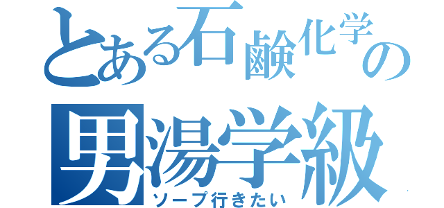 とある石鹸化学の男湯学級（ソープ行きたい）