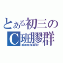 とある初三のＣ班膠群（看標題是腦殘！）