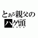 とある親父のハゲ頭（ピカピカ）