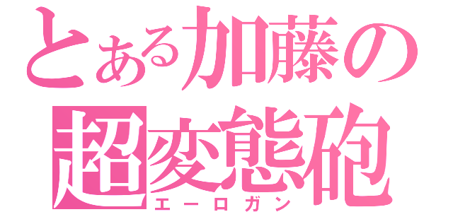 とある加藤の超変態砲（エーロガン）