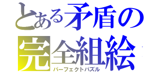 とある矛盾の完全組絵（パーフェクトパズル）