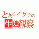 とあるイタチの生態観察（インデックス）