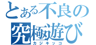 とある不良の究極遊び（カジキッコ）