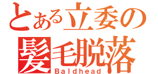 とある立委の髪毛脱落（Ｂａｌｄｈｅａｄ）