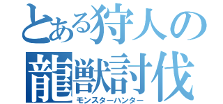 とある狩人の龍獣討伐（モンスターハンター）