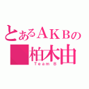 とあるＡＫＢの 柏木由紀（ Ｔｅａｍ Ｂ）