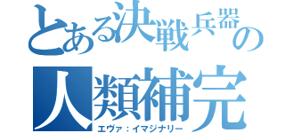 とある決戦兵器の人類補完（エヴァ：イマジナリー）