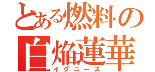 とある燃料の白焔蓮華（イグニース）