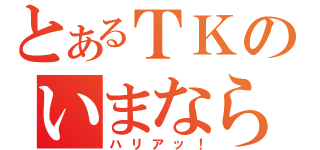 とあるＴＫのいまなら間に合う！（ハリアッ！）