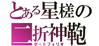 とある星槎の二折神鞄（ポートフォリオ）