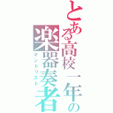 とある高校一年の楽器奏者（マンドリスト）