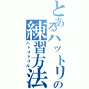 とあるハットリの練習方法（ハトリドリル）