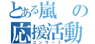 とある嵐の応援活動（コンサート）