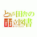 とある田舎の市立図書館（ホーリープレイス）