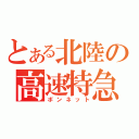 とある北陸の高速特急（ボンネット）