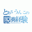 とあるうんこの脱糞経験（ブリブリハプニング）