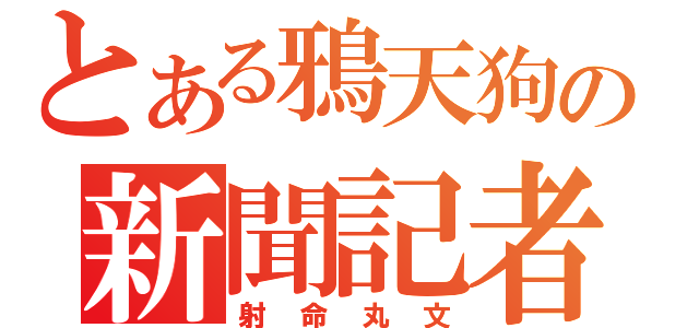 とある鴉天狗の新聞記者（射命丸文）