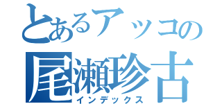 とあるアッコの尾瀬珍古（インデックス）