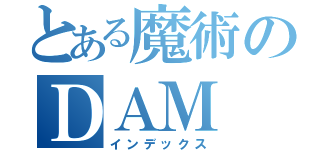 とある魔術のＤＡＭ（インデックス）