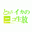 とあるイカのニコ生放送（男子少ない（´・ω・｀））