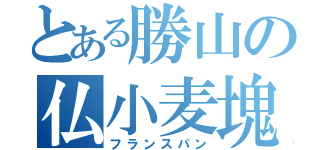 とある勝山の仏小麦塊（フランスパン）