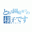 とある園庭遊びの様子です（きりんぐみ）