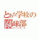 とある学校の蹴球部（フットボール）