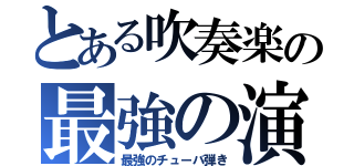 とある吹奏楽の最強の演奏者（最強のチューバ弾き）