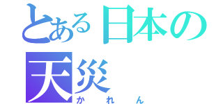 とある日本の天災（かれん）