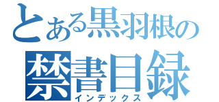 とある黒羽根の禁書目録（インデックス）