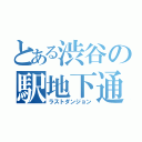 とある渋谷の駅地下通路（ラストダンジョン）