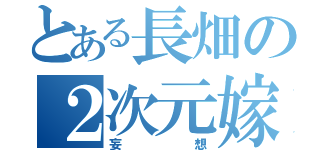 とある長畑の２次元嫁（妄想）