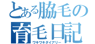 とある脇毛の育毛日記（ワキワキダイアリー）