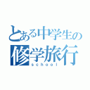 とある中学生の修学旅行（ｓｃｈｏｏｌ）